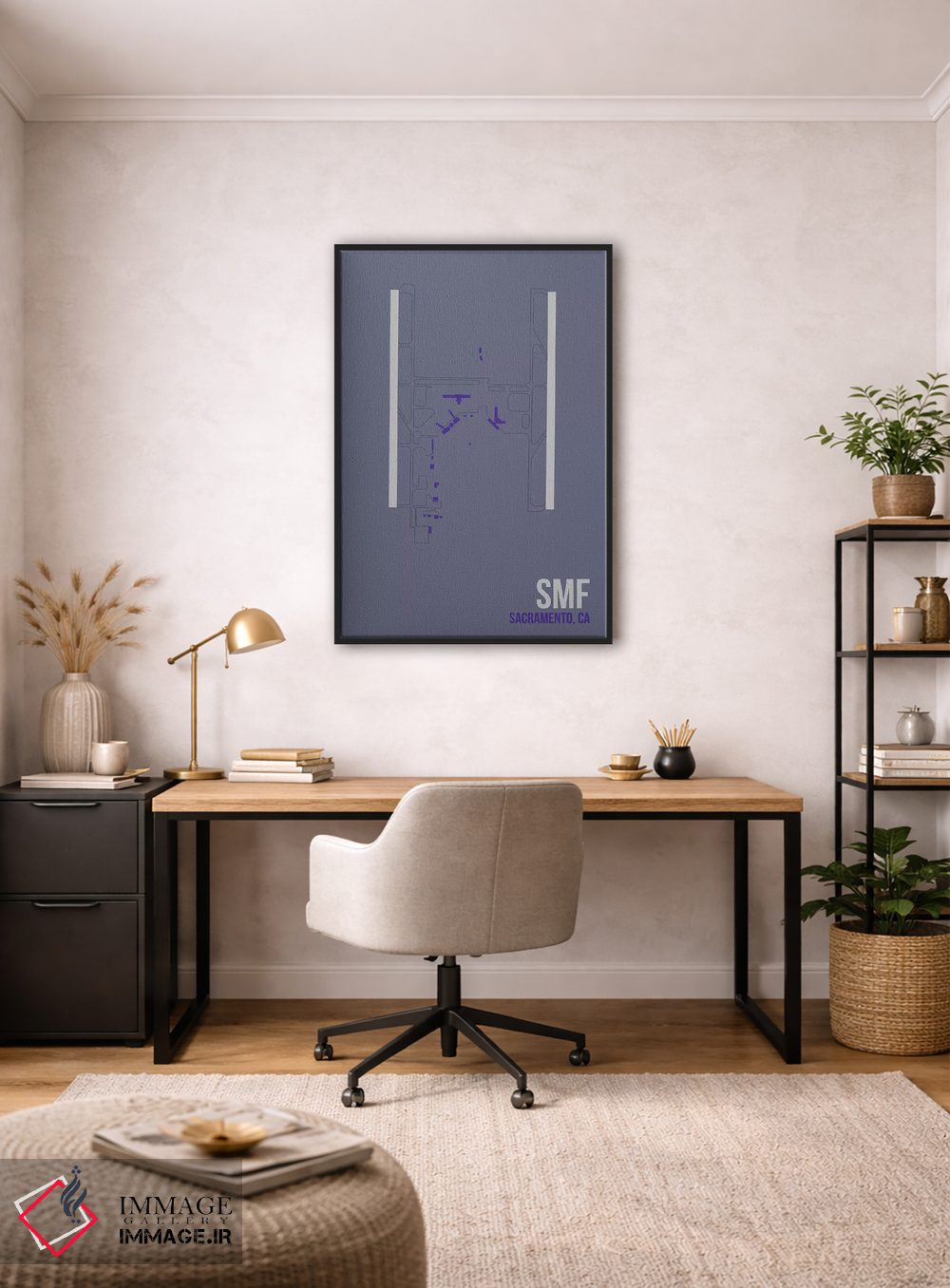 تابلو دکوراتیو ساکرامنتو اثر ۰۸ لفت - D4B
