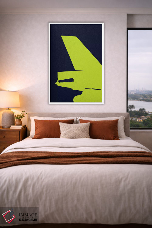 تابلو مینیمال دم هواپیمای DC-10 اثر ۰۸ لفت - D3W