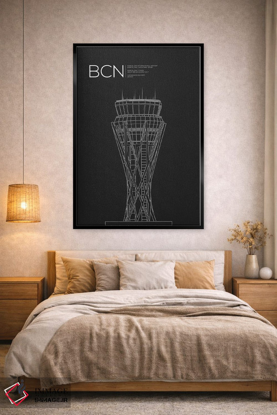 تابلو دکوراتیو برج BCN، بارسلونا، اسپانیا اثر ۰۸ لفت - D2B