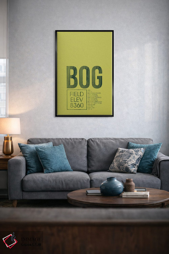 تابلو دکوراتیو کنترل ترافیک هوایی BOG، بوگوتا، کلمبیا اثر ۰۸ لفت - D4B