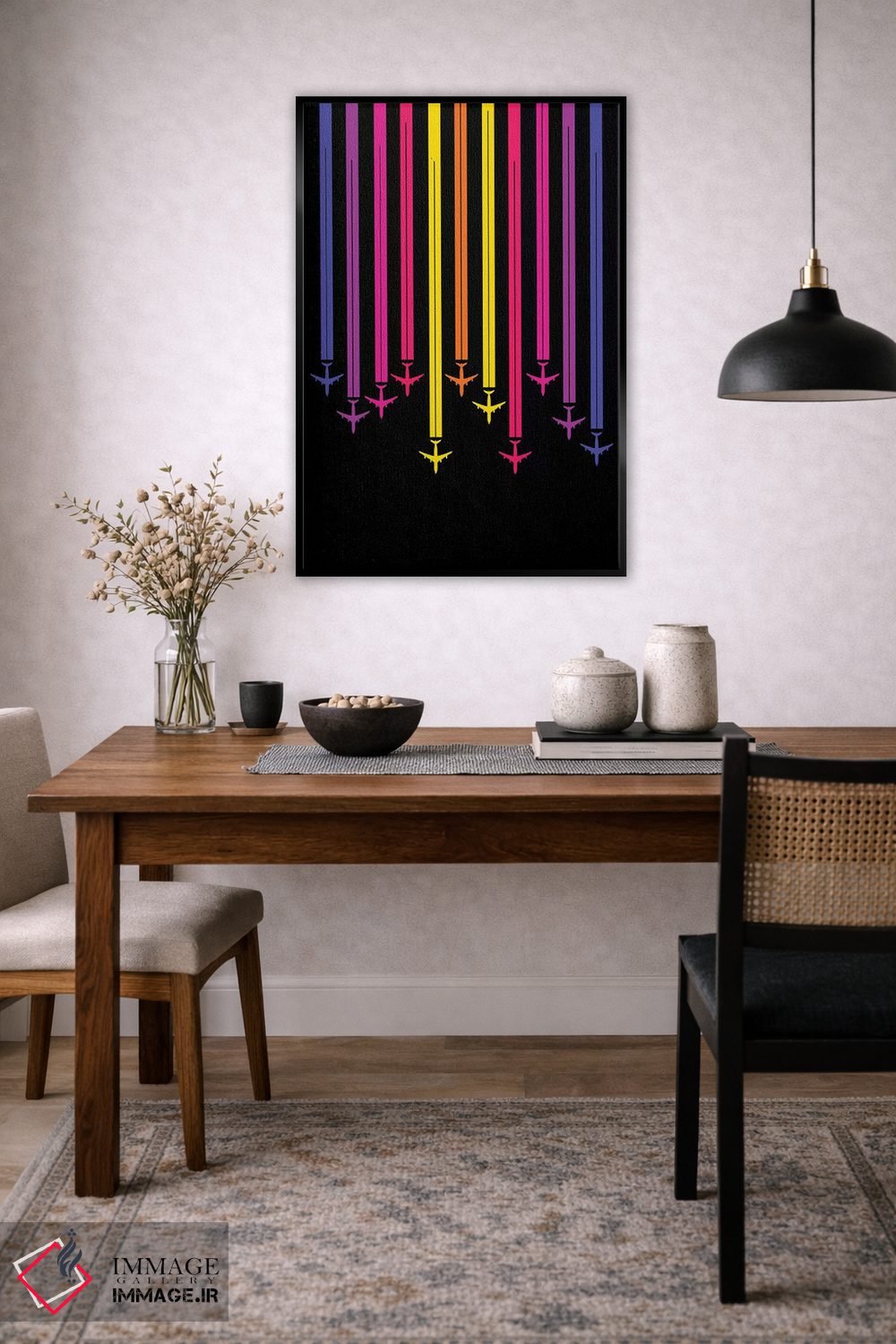 تابلو دکوراتیو سرزنده اثر ۰۸ لفت - D4B