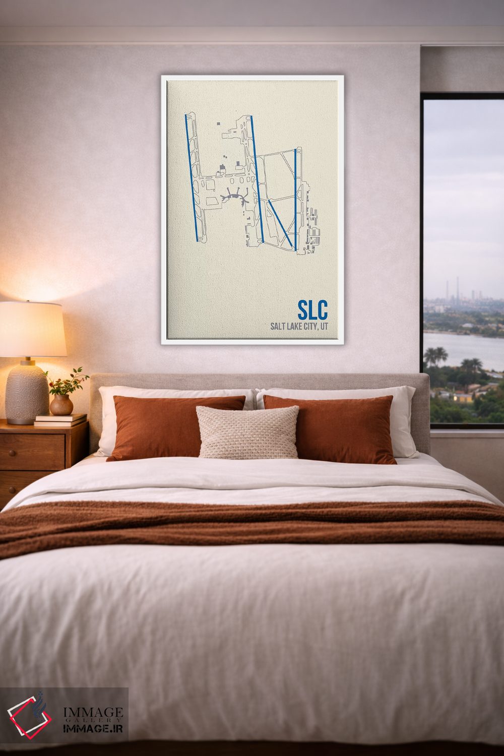 تابلو دکوراتیو سالت لیک سیتی اثر ۰۸ لفت - D5W