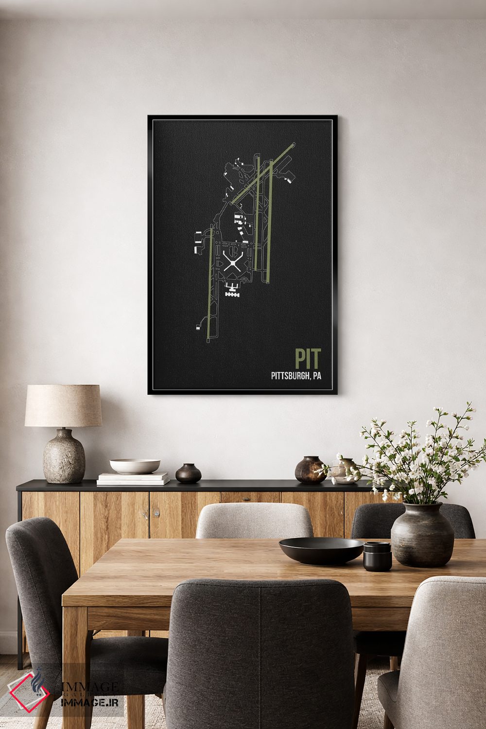 تابلو دکوراتیو پیتزبورگ اثر ۰۸ لفت - D5B