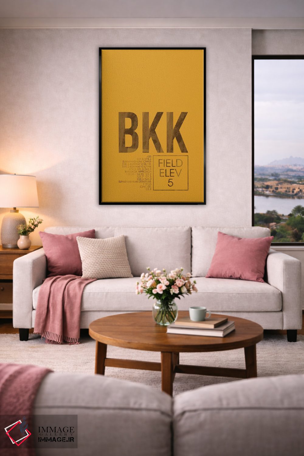 تابلو دکوراتیو کنترل ترافیک هوایی BKK، بانکوک اثر ۰۸ لفت - D4B