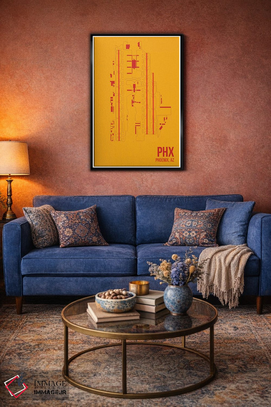 تابلو دکوراتیو فونیکس اسکای هاربر اثر ۰۸ لفت - D6B