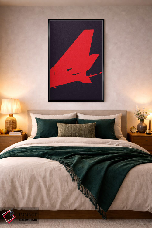 تابلو مینیمال دم هواپیما اثر ۰۸ لفت - D4B