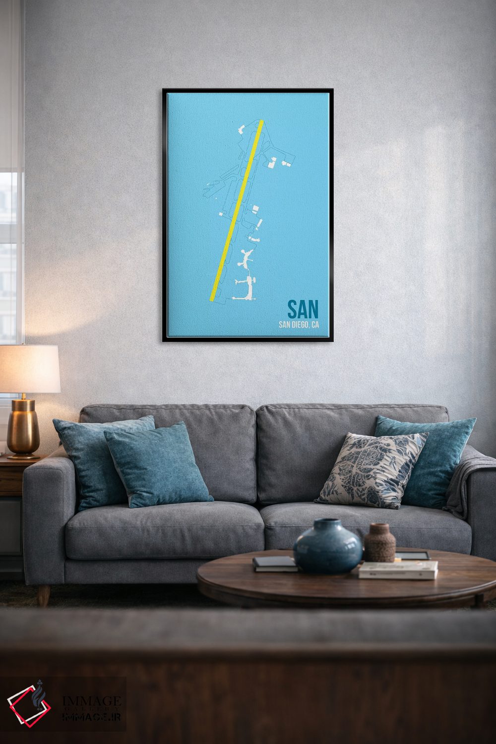 تابلو دکوراتیو سن دیگو اثر ۰۸ لفت - D5B
