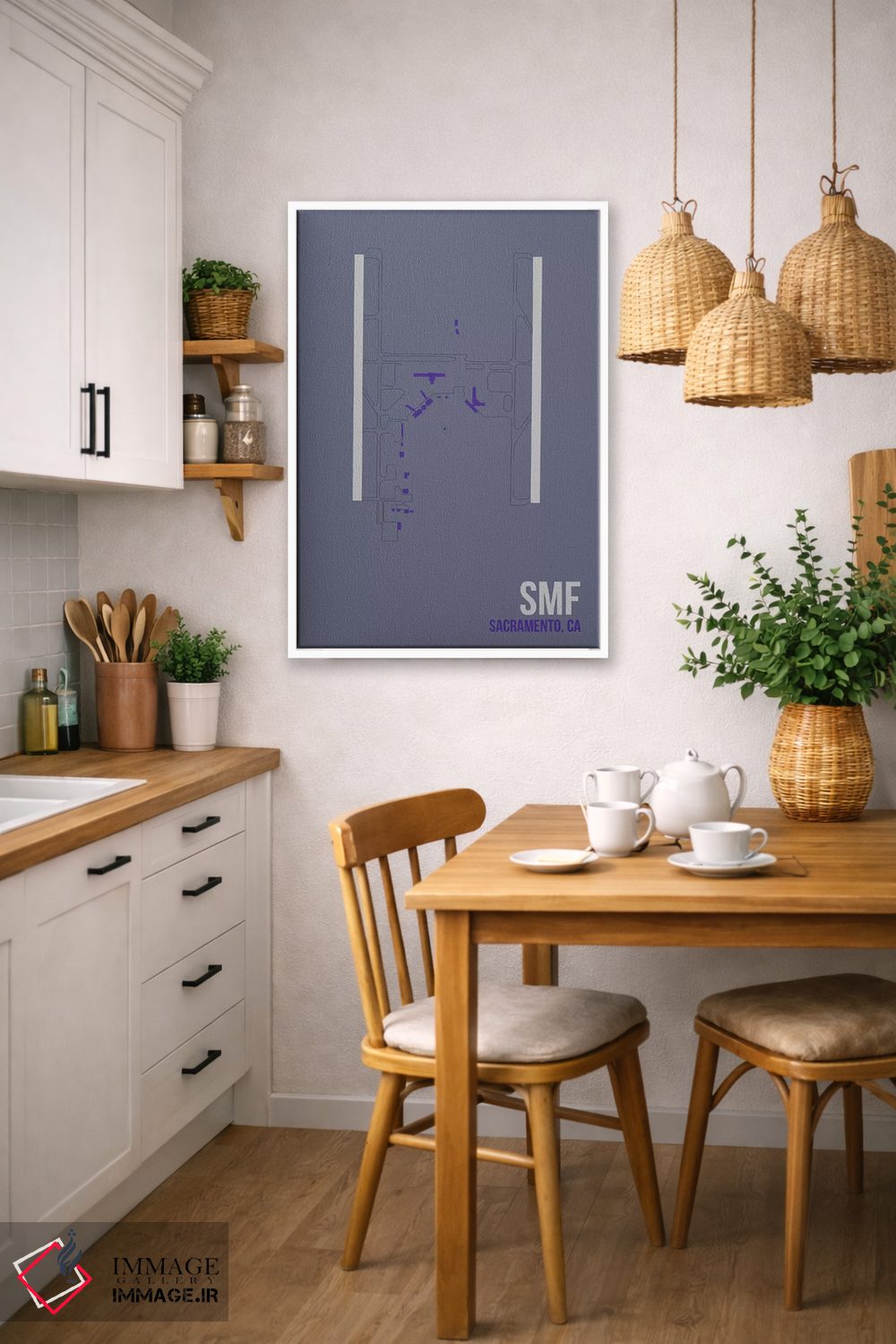 تابلو دکوراتیو ساکرامنتو اثر ۰۸ لفت - D6W