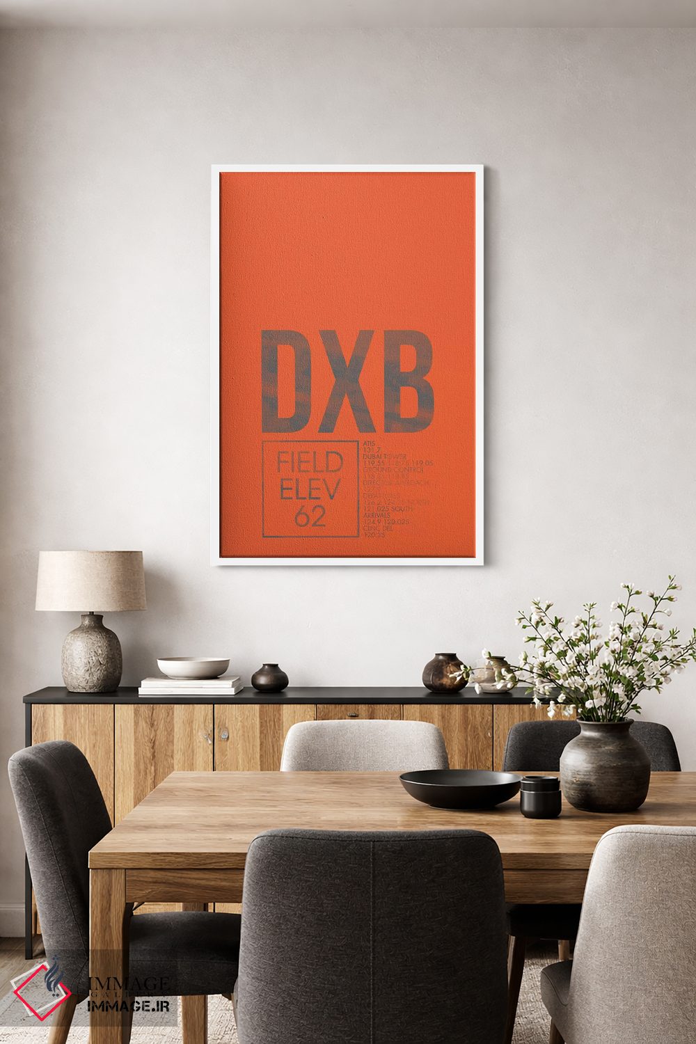 تابلو دکوراتیو دبی اثر ۰۸ لفت - D3W