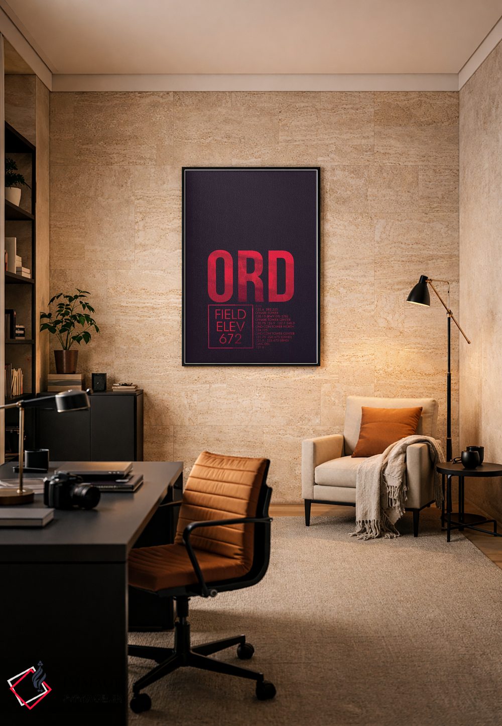 تابلو دکوراتیو شیکاگو اثر ۰۸ لفت - D5B