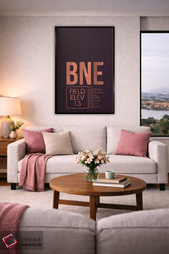 تابلو دکوراتیو کنترل ترافیک هوایی BNE، بریزبن اثر ۰۸ لفت - D5B