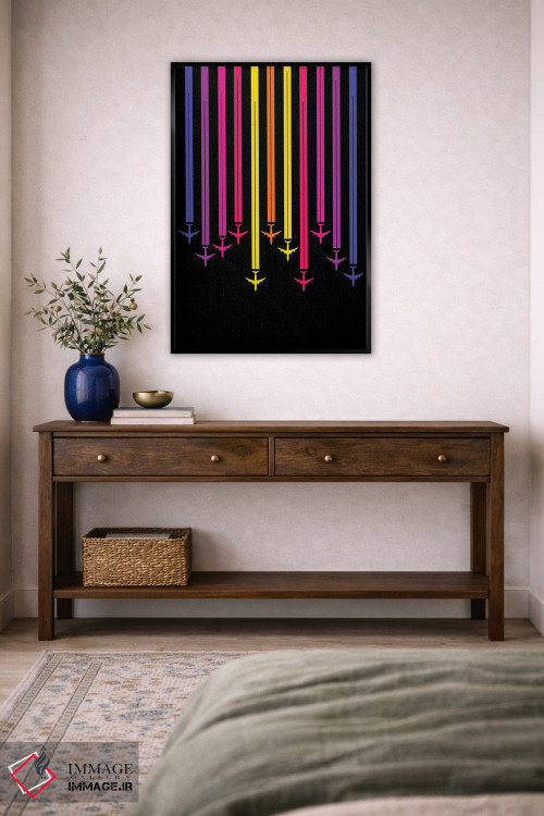 تابلو دکوراتیو سرزنده اثر ۰۸ لفت - D5B