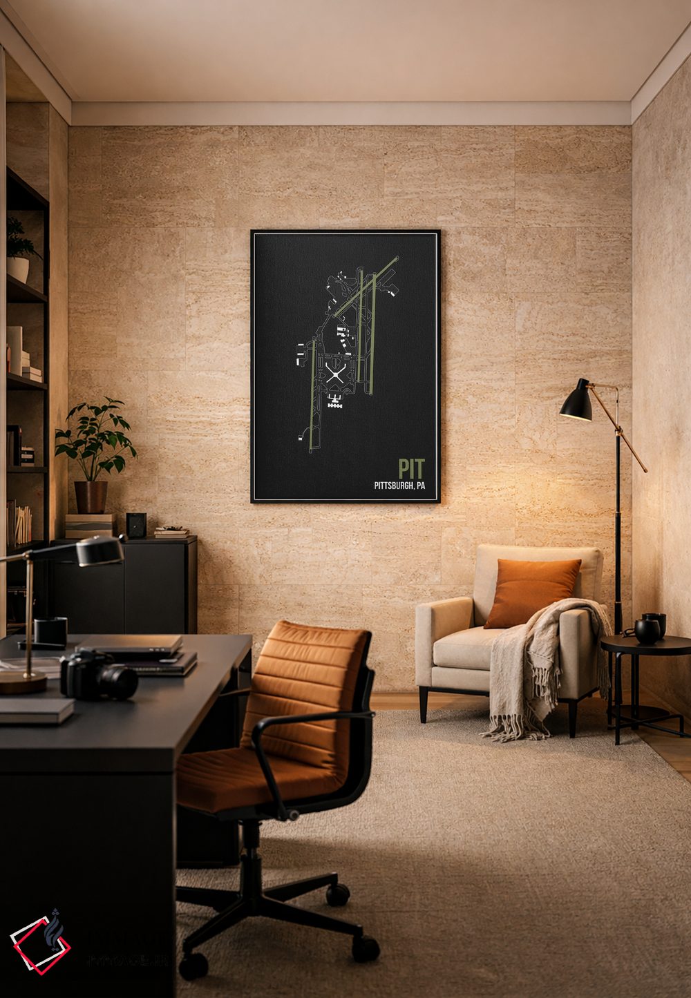 تابلو دکوراتیو پیتزبورگ اثر ۰۸ لفت - D6B