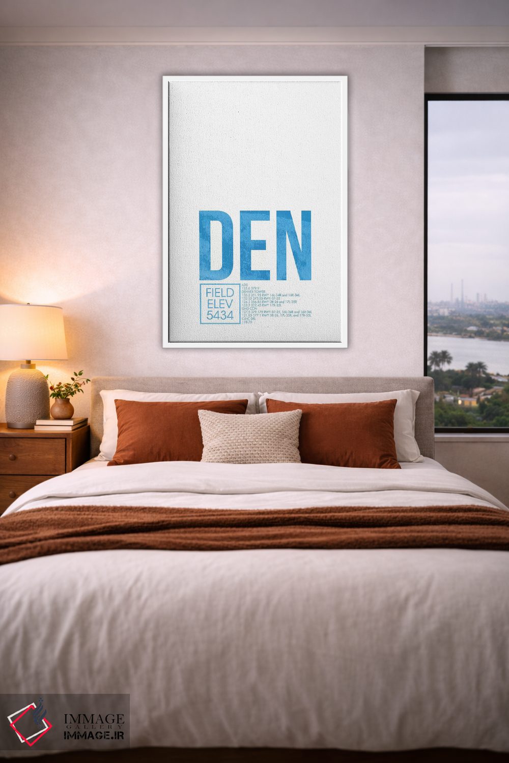 تابلو دکوراتیو کنترل ترافیک هوایی DEN، دنور اثر ۰۸ لفت - D3W