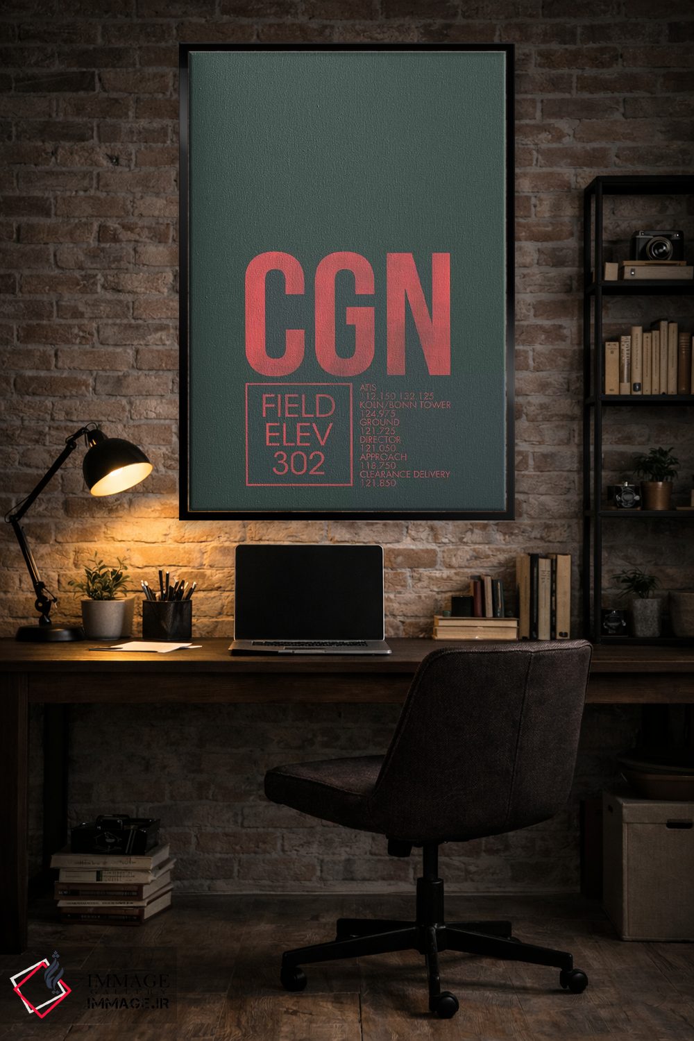 تابلو دکوراتیو کنترل ترافیک هوایی CGN، کلن، آلمان اثر ۰۸ لفت - D6B