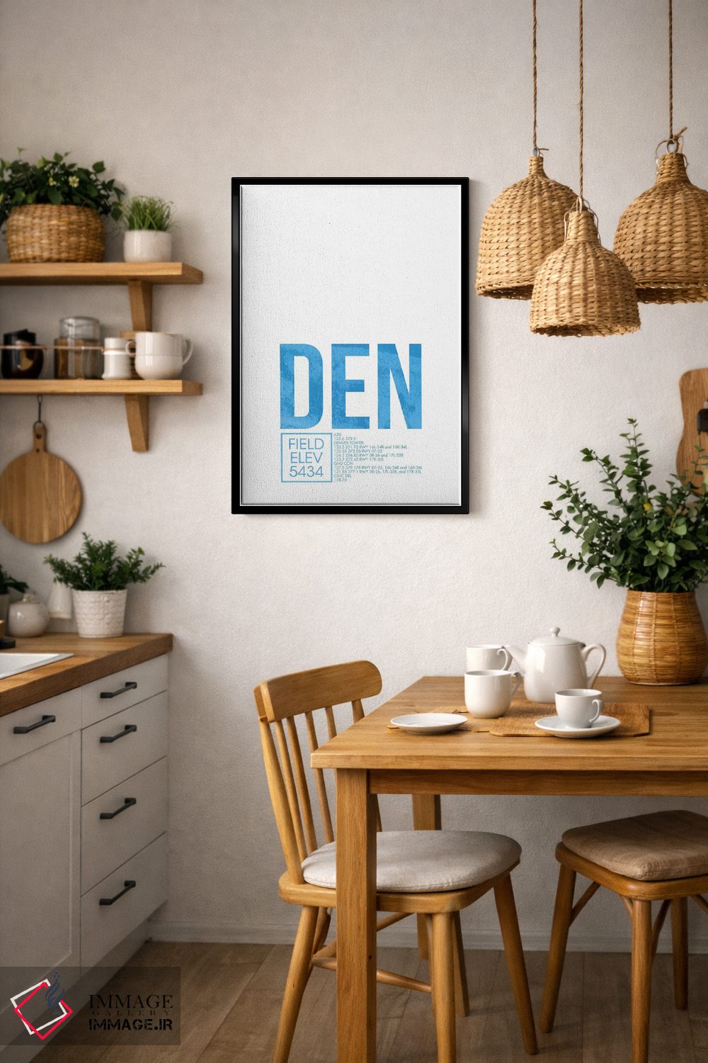 تابلو دکوراتیو کنترل ترافیک هوایی DEN، دنور اثر ۰۸ لفت - D6B