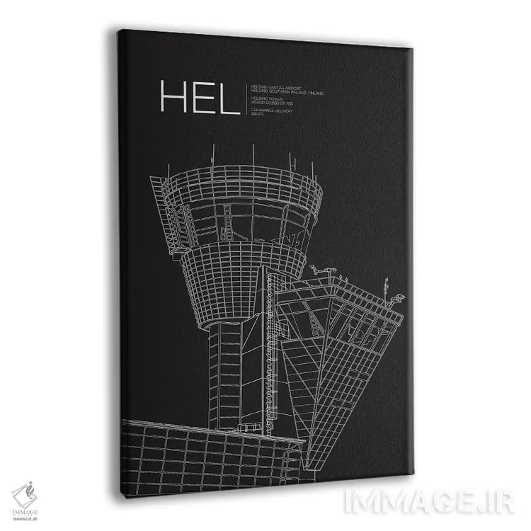 تابلو دکوراتیو برج مراقبت HEL، فرودگاه بین المللی هلسینکی اثر ۰۸ لفت - نمای پرسپکتیو محصول