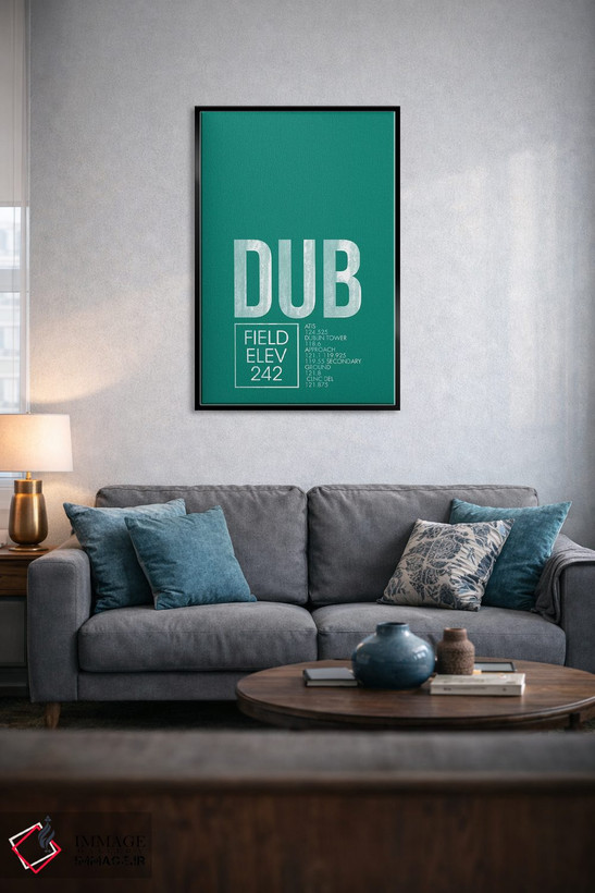 تابلو دکوراتیو دوبلین اثر ۰۸ لفت - D5B