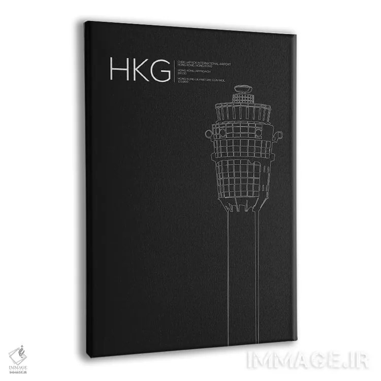 تابلو دکوراتیو برج مراقبت HKG، فرودگاه بین المللی هنگ کنگ اثر ۰۸ لفت - نمای پرسپکتیو محصول
