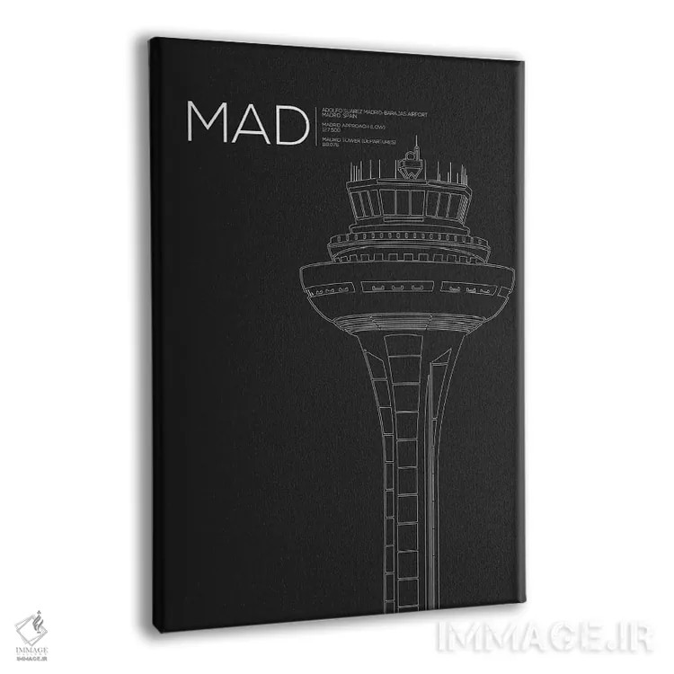 تابلو دکوراتیو برج مراقبت MAD، مادرید اثر ۰۸ لفت - نمای پرسپکتیو محصول