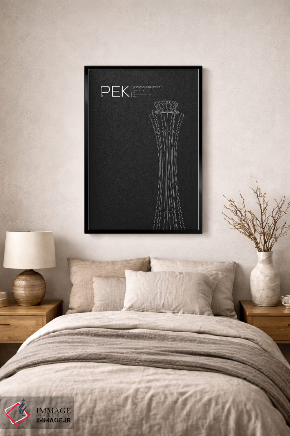 تابلو دکوراتیو برج مراقبت PEK، فرودگاه بین المللی پکن اثر ۰۸ لفت - D2B