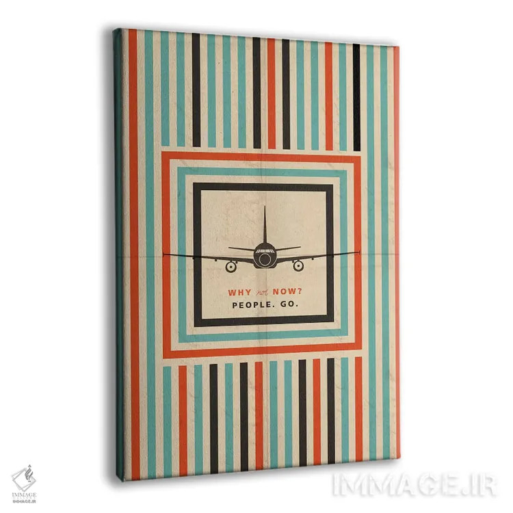 تابلو دکوراتیو چرا حالا نه؟ اثر ۰۸ لفت - نمای پرسپکتیو محصول