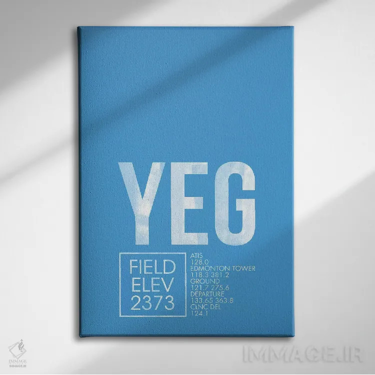 تابلو دکوراتیو ادمونتون اثر ۰۸ لفت - نمای روبهرو روی دیوار