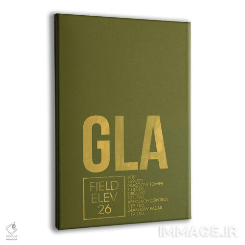 تابلو دکوراتیو گلاسگو اثر ۰۸ لفت - نمای پرسپکتیو محصول