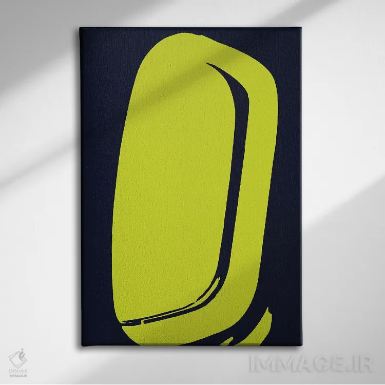 تابلو مینیمال صندلی کنار پنجره اثر ۰۸ لفت - نمای روبهرو روی دیوار