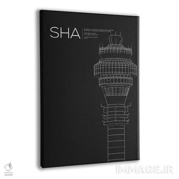 تابلو دکوراتیو برج مراقبت SHA، فرودگاه بین المللی شانگهای اثر ۰۸ لفت - نمای پرسپکتیو محصول