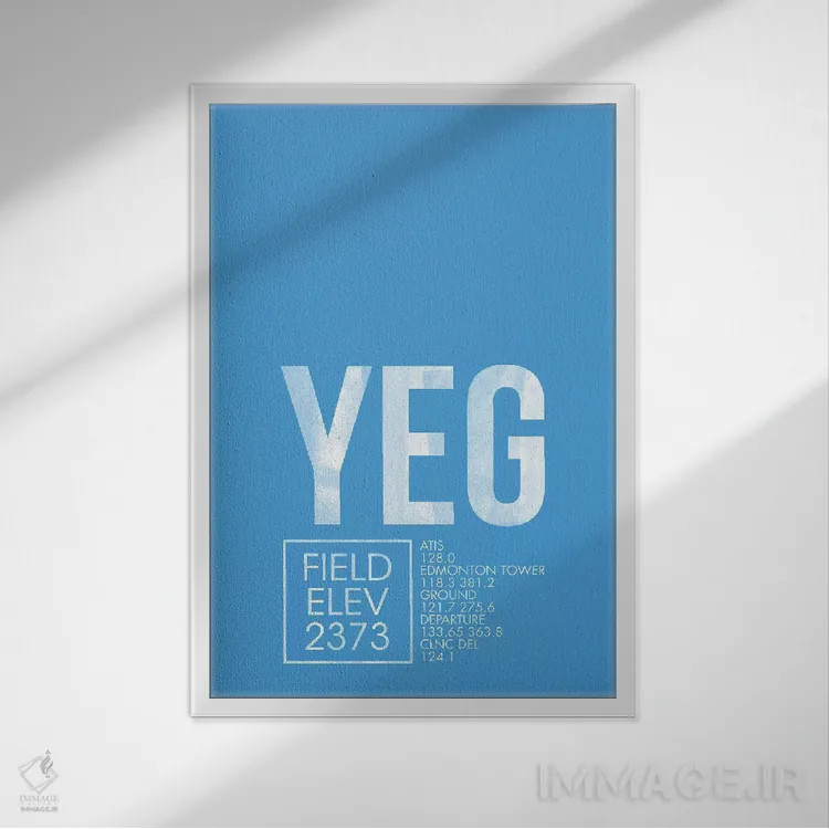 تابلو دکوراتیو ادمونتون اثر ۰۸ لفت - نمای قابدار سفید