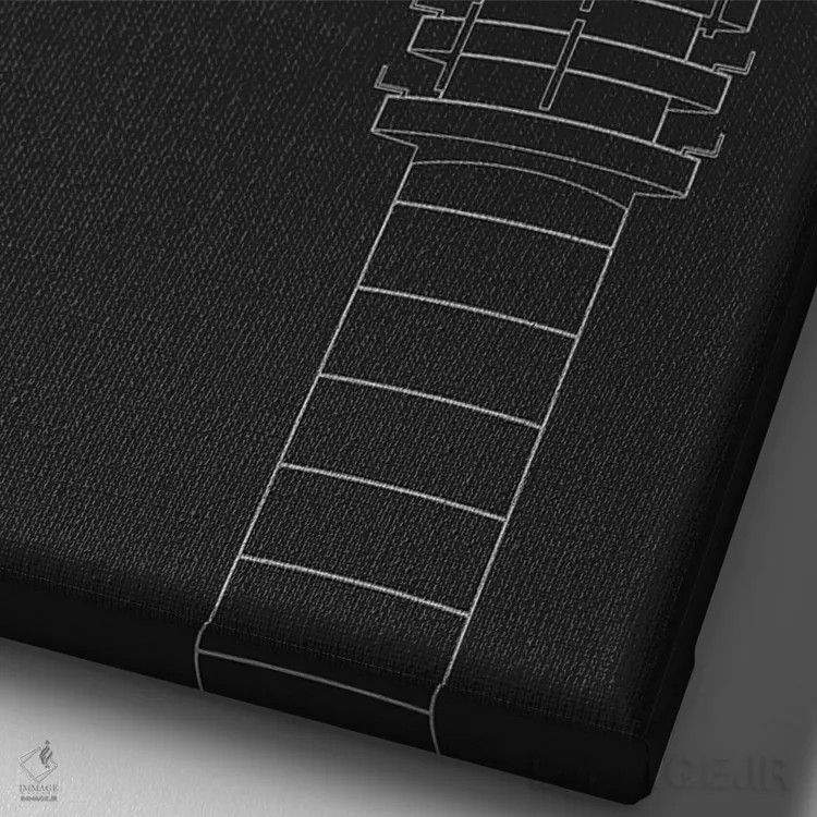 تابلو دکوراتیو برج مراقبت SHA، فرودگاه بین المللی شانگهای اثر ۰۸ لفت - نمای نزدیک بافت بوم