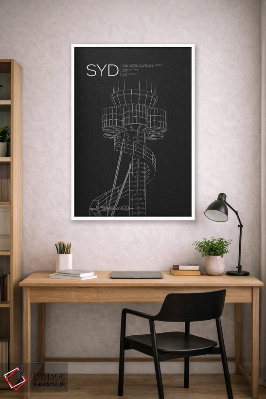 تابلو دکوراتیو برج مراقبت SYD، فرودگاه بین المللی سیدنی اثر ۰۸ لفت - D1W