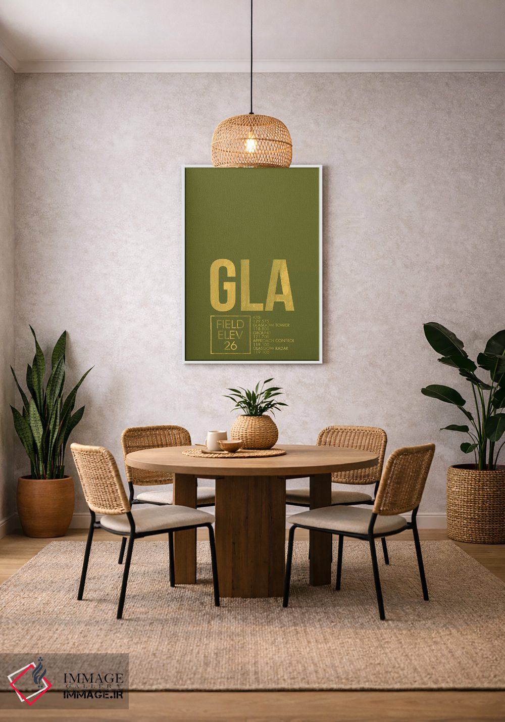 تابلو دکوراتیو گلاسگو اثر ۰۸ لفت - D2W