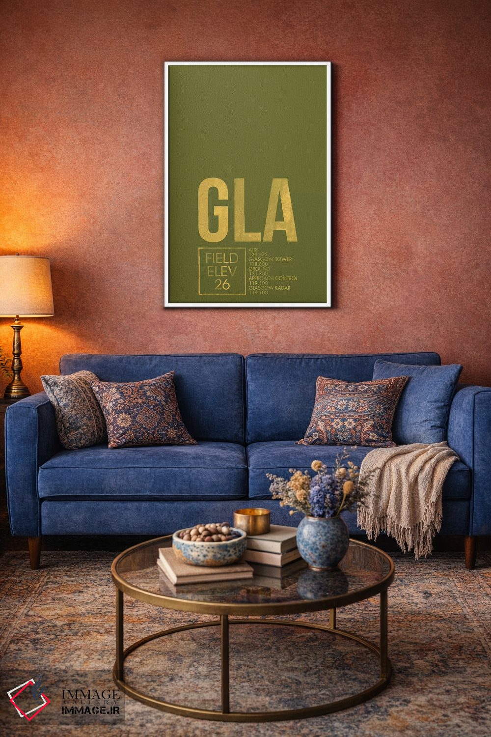 تابلو دکوراتیو گلاسگو اثر ۰۸ لفت - D3W