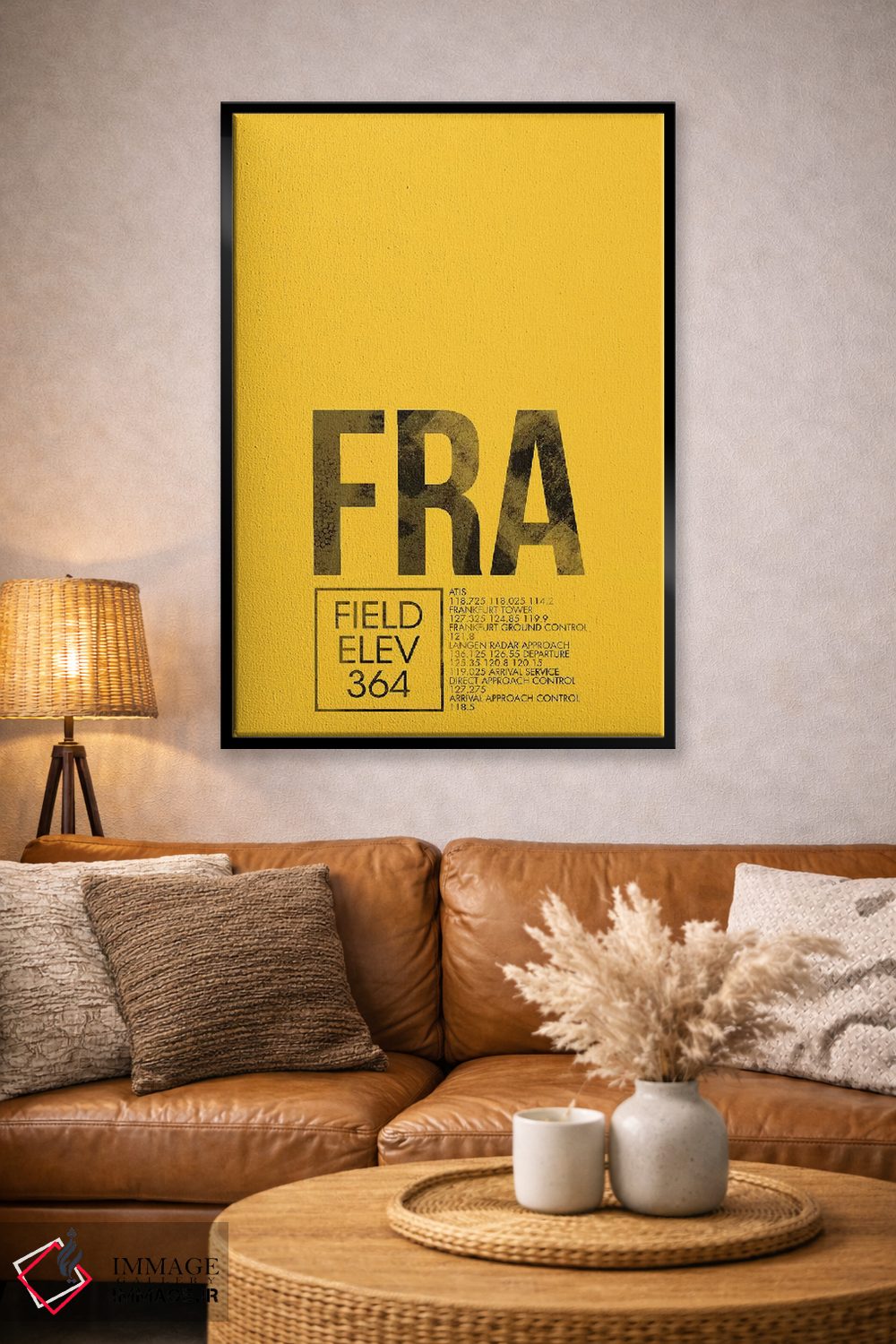 تابلو دکوراتیو فرانکفورت اثر ۰۸ لفت - D1B