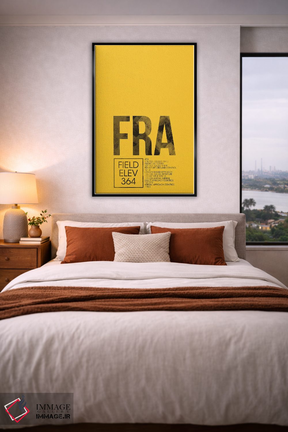 تابلو دکوراتیو فرانکفورت اثر ۰۸ لفت - D2B