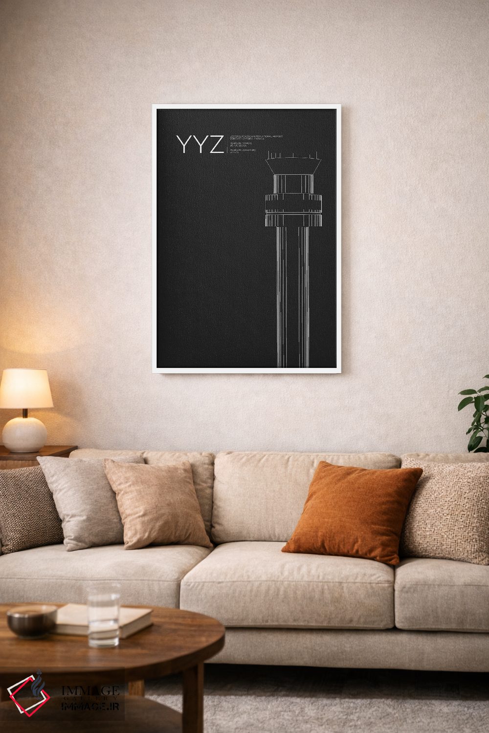 تابلو دکوراتیو برج مراقبت YYZ، فرودگاه بین المللی تورنتو اثر ۰۸ لفت - D2W