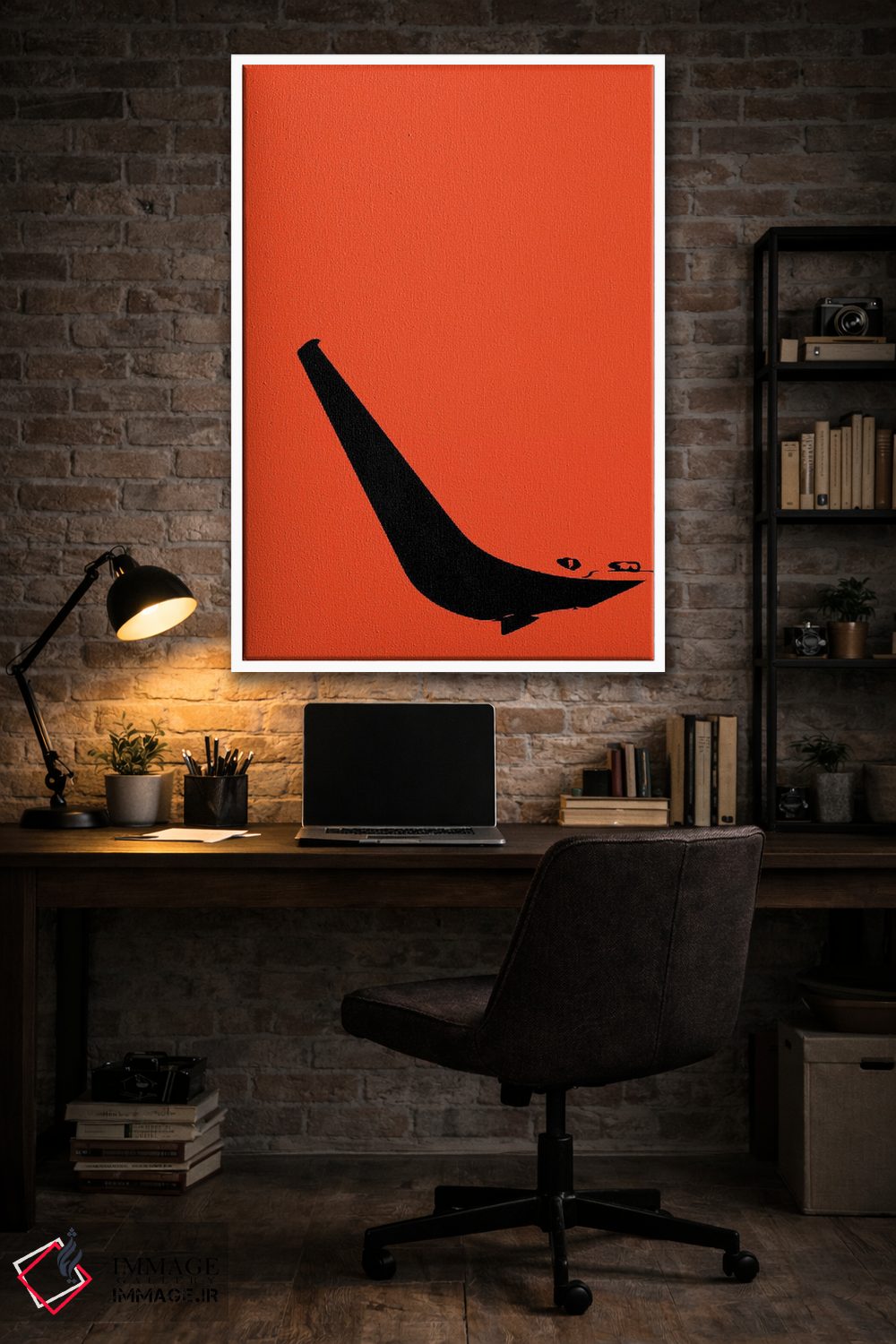 تابلو مینیمال بالچه هواپیما اثر ۰۸ لفت - D3W