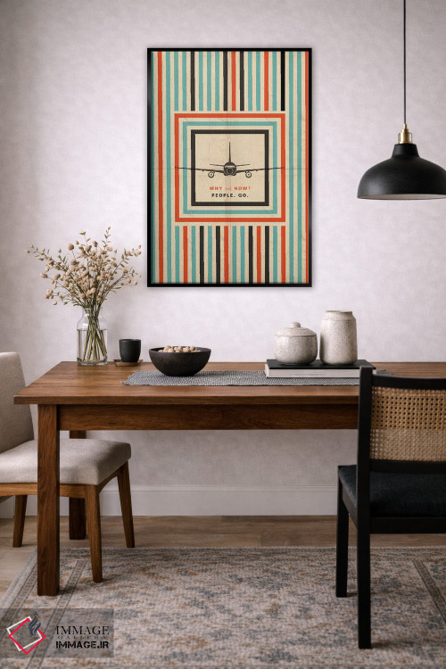 تابلو دکوراتیو چرا حالا نه؟ اثر ۰۸ لفت - D5B