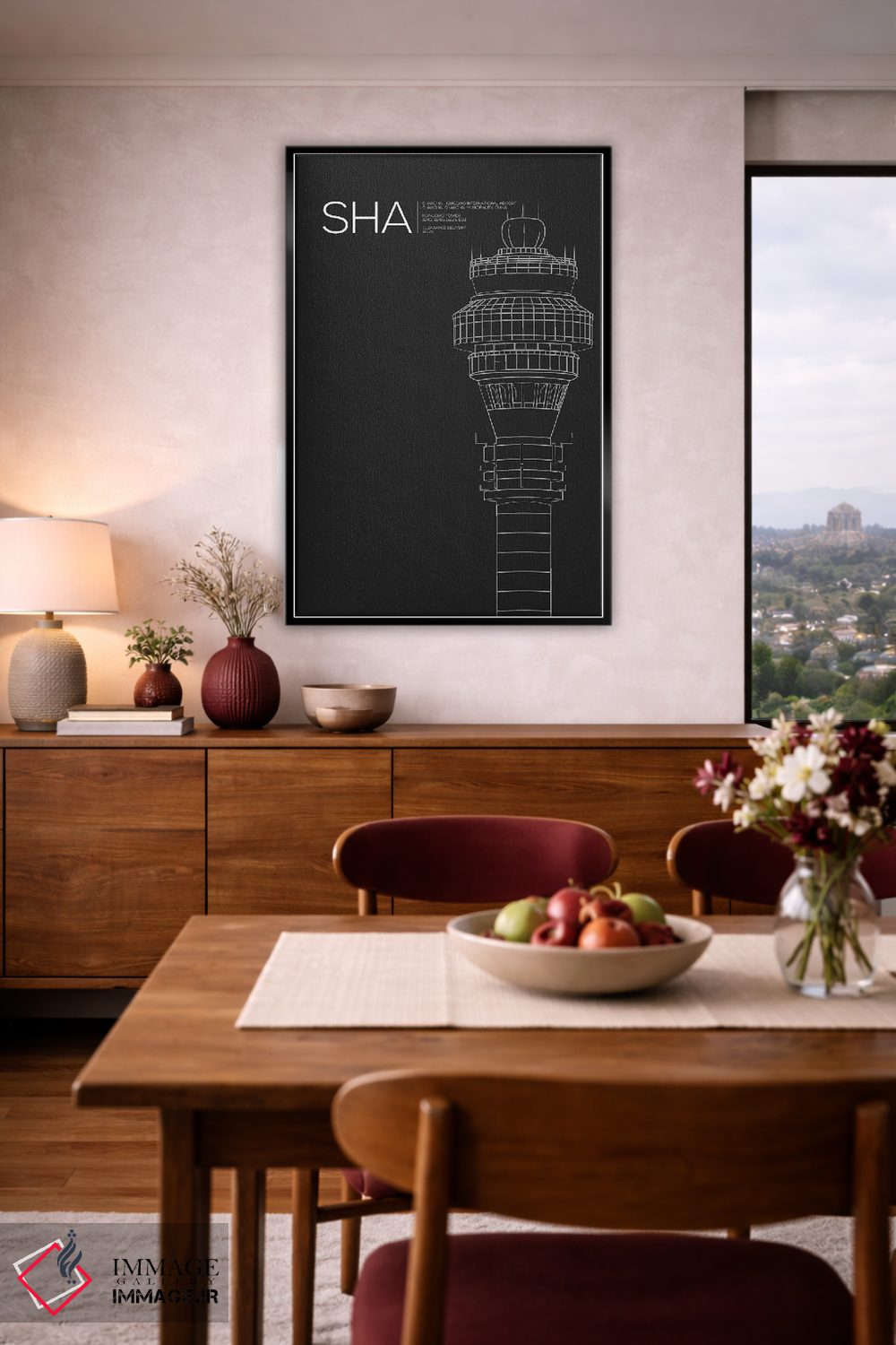 تابلو دکوراتیو برج مراقبت SHA، فرودگاه بین المللی شانگهای اثر ۰۸ لفت - D3B