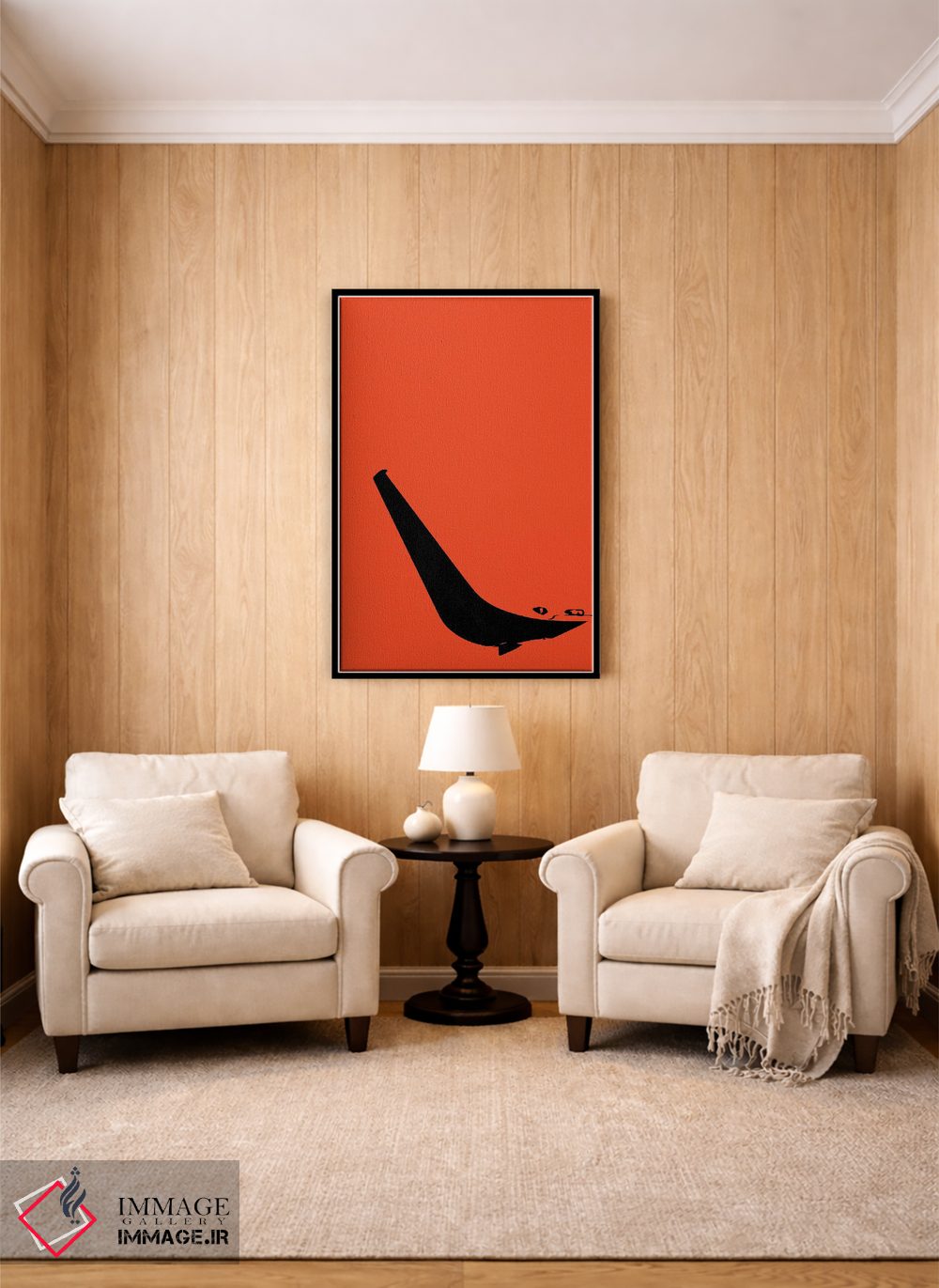 تابلو مینیمال بالچه هواپیما اثر ۰۸ لفت - D4B