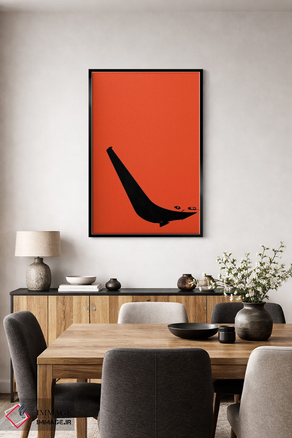 تابلو مینیمال بالچه هواپیما اثر ۰۸ لفت - D5B