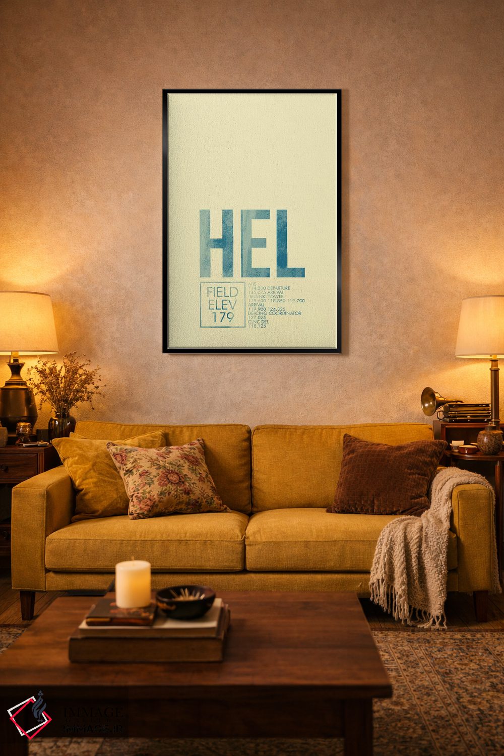 تابلو دکوراتیو هلسینکی اثر ۰۸ لفت - D5B