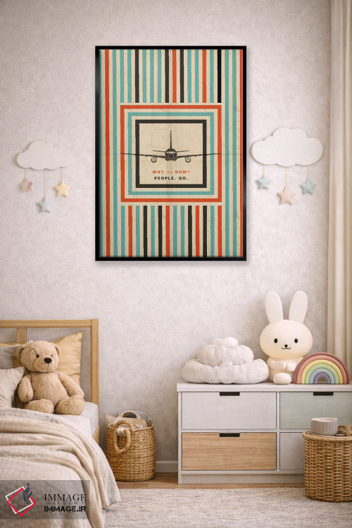 تابلو دکوراتیو چرا حالا نه؟ اثر ۰۸ لفت - D6B