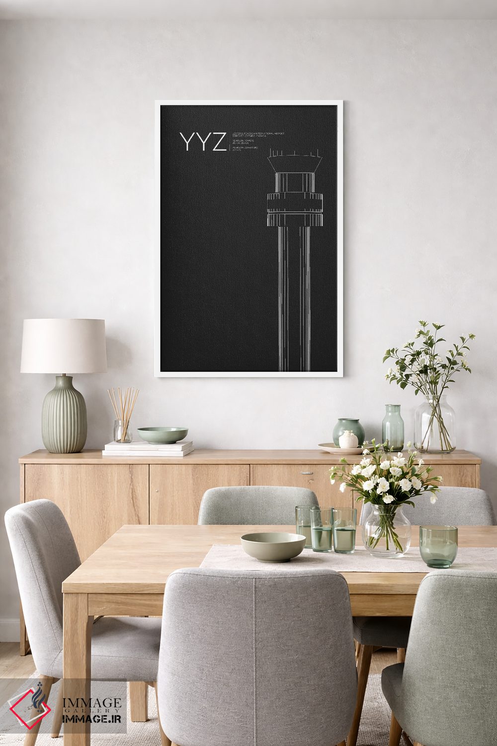 تابلو دکوراتیو برج مراقبت YYZ، فرودگاه بین المللی تورنتو اثر ۰۸ لفت - D4W