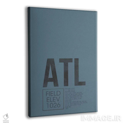 تابلو دکوراتیو آتلانتا اثر ۰۸ لفت - نمای پرسپکتیو محصول