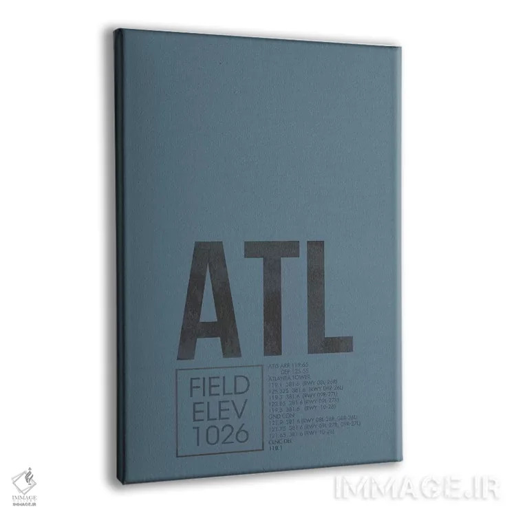 تابلو دکوراتیو آتلانتا اثر ۰۸ لفت - نمای پرسپکتیو محصول