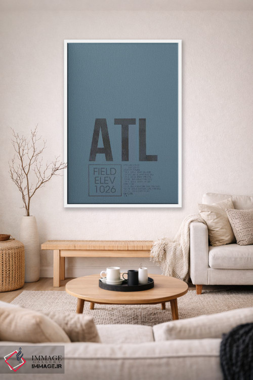 تابلو دکوراتیو آتلانتا اثر ۰۸ لفت - D1W