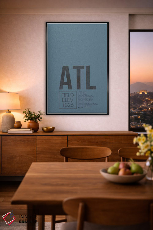 تابلو دکوراتیو آتلانتا اثر ۰۸ لفت - D4B